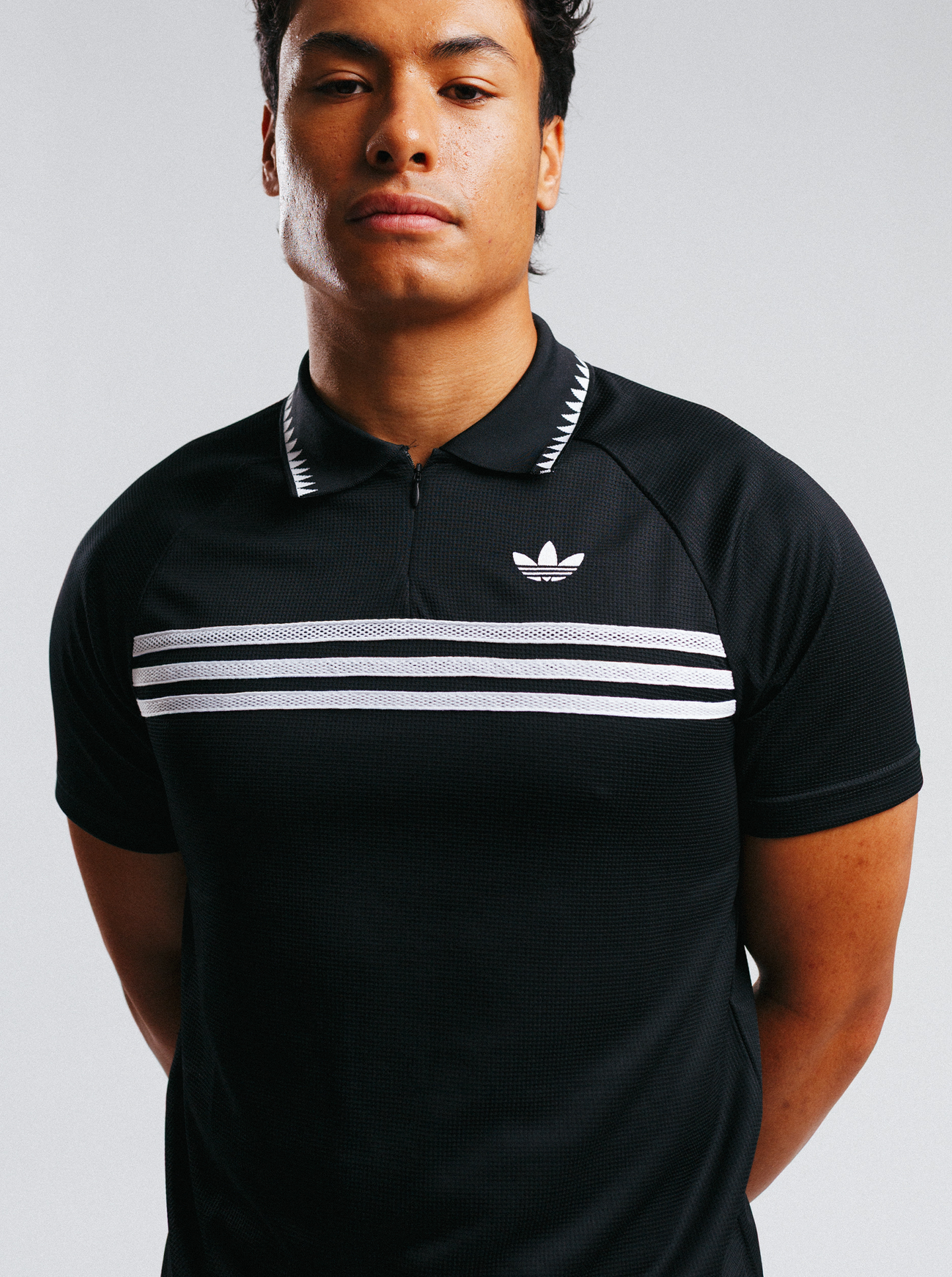 Chest Stripes Slim Polo